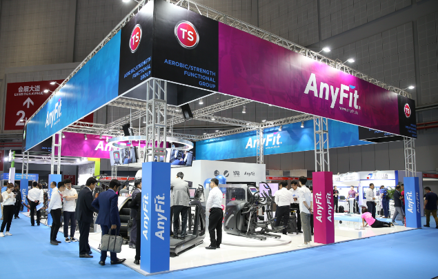上海体博会AnyFit展台光影秀