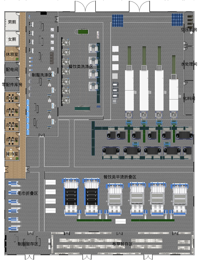 BIM管控洗滌工廠安裝