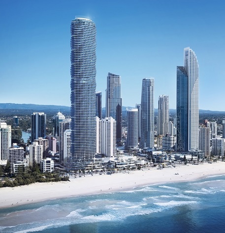 澳洲 黄金海案 第一高楼一线海景
