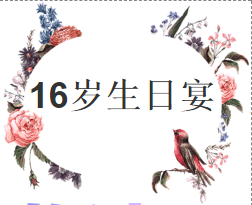 16岁生日邀请函